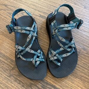Teal chacos